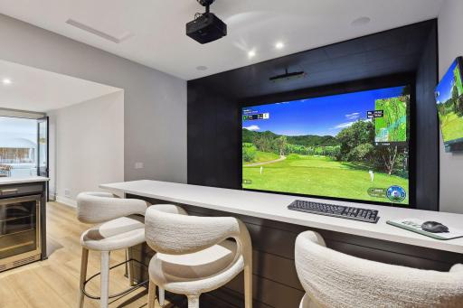 Golf Sim Room Alt View *photo of like home