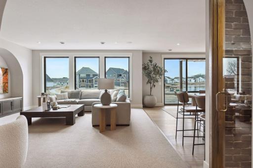 Lower-Level Family Room * Photo of like home