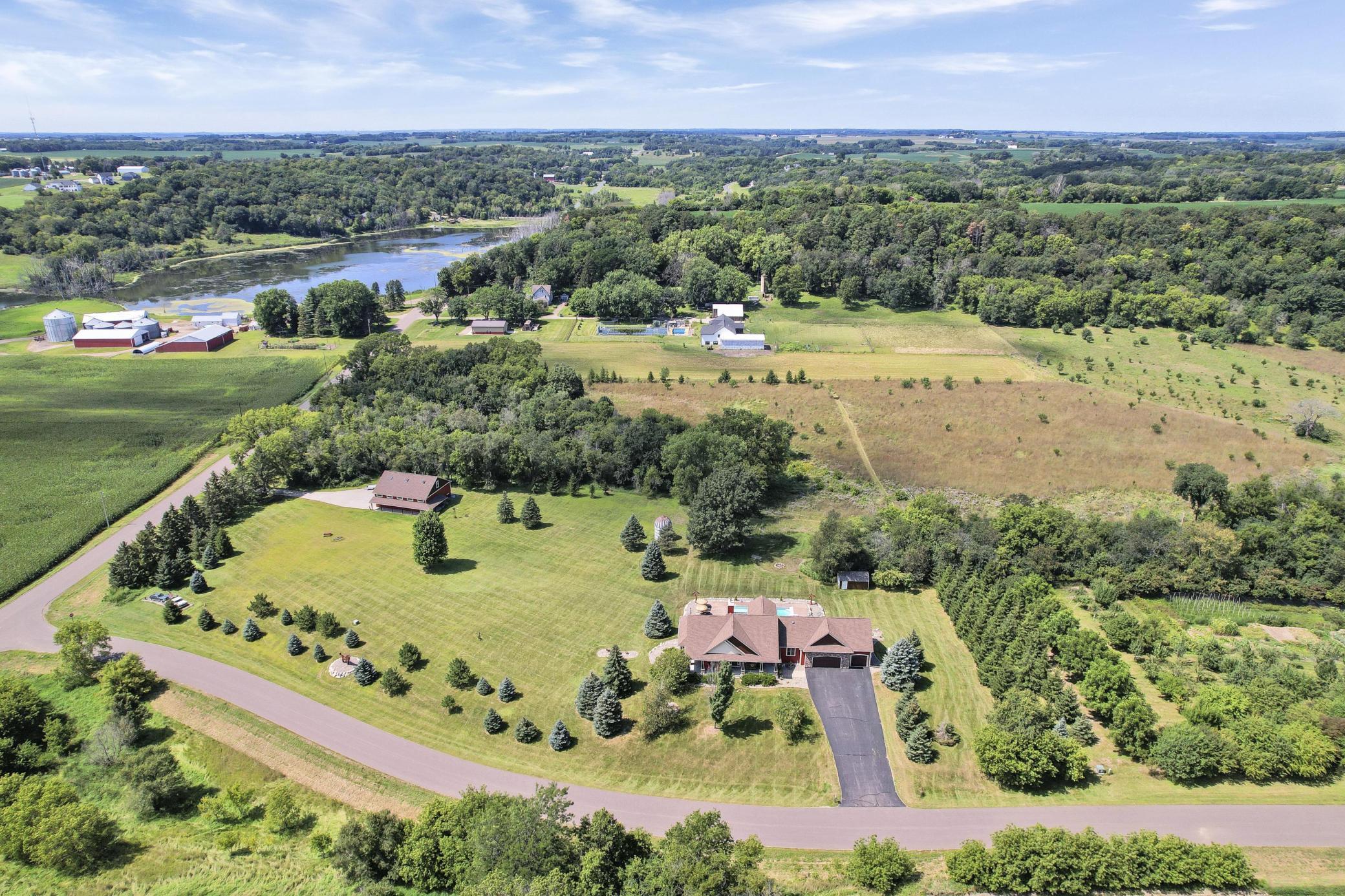 Discover the breathtaking beauty of this 10-acre retreat, where stunning views await you from every angle.