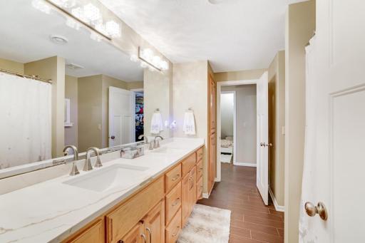 Lower Level Jack and Jill style full bathroom.