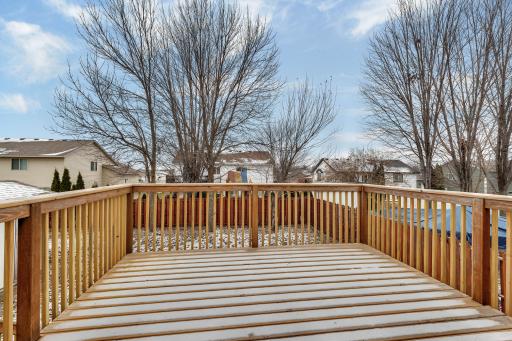 The deck is perfect for outdoor entertaining.
