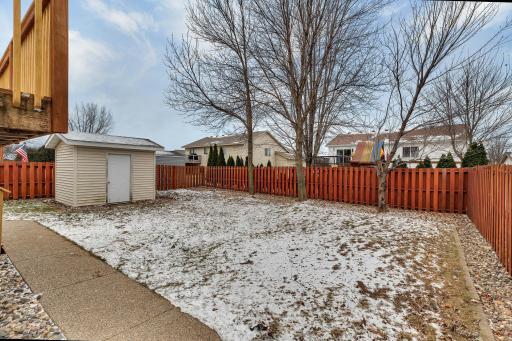 Enjoy the privacy with your fully fenced yard.