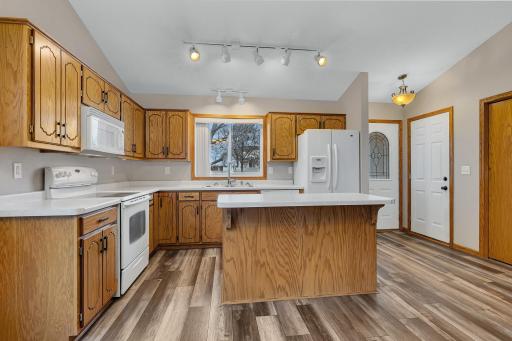 Ample cabinetry for all your kitchen utensils.