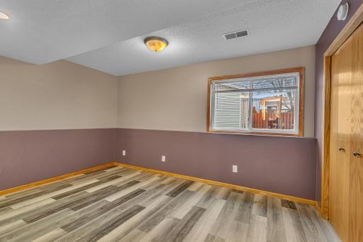Lower level bedroom ready for your personal touches.
