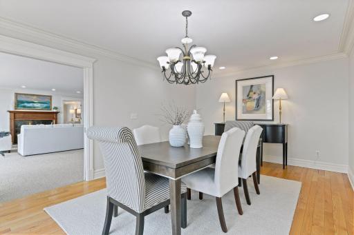 A formal dining room sets the tone for special gatherings