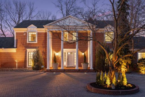 A timeless and impressive entrance to the house