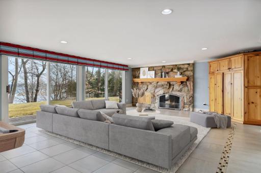 Walk-out lower level provides ample space for large gatherings of family and friends
