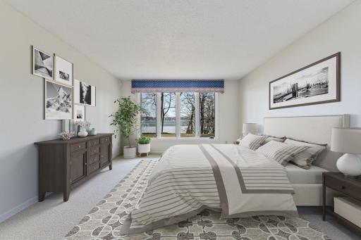 Spacious and bright, these bedrooms make for a great guest wing of the home