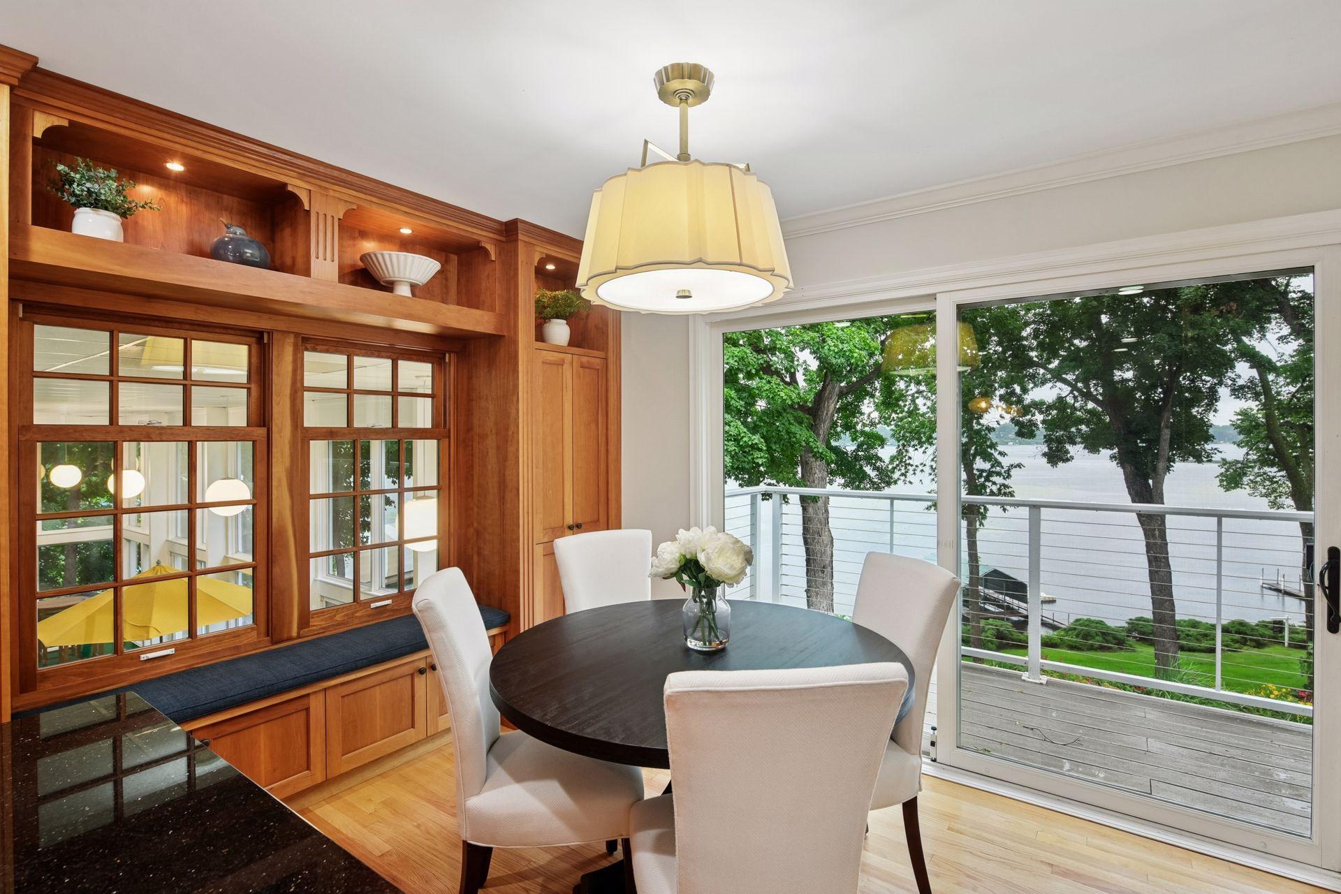 Charming informal dining space in the kitchen