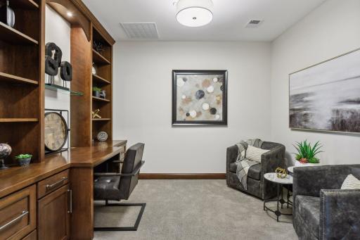 Designated home office space located off the foyer
