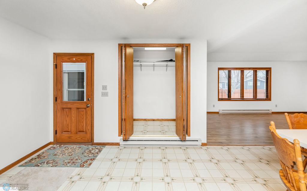 Storage closet/Mudroom next to Garage entrance