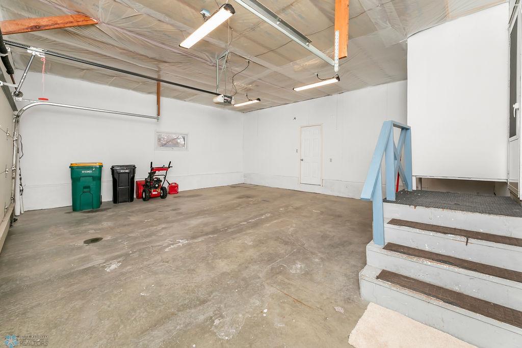 Attached 2-car garage