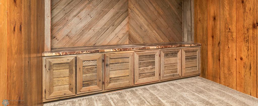 Cabinets offer storage w/ countertop for TV, Gaming, Entertaining, Display