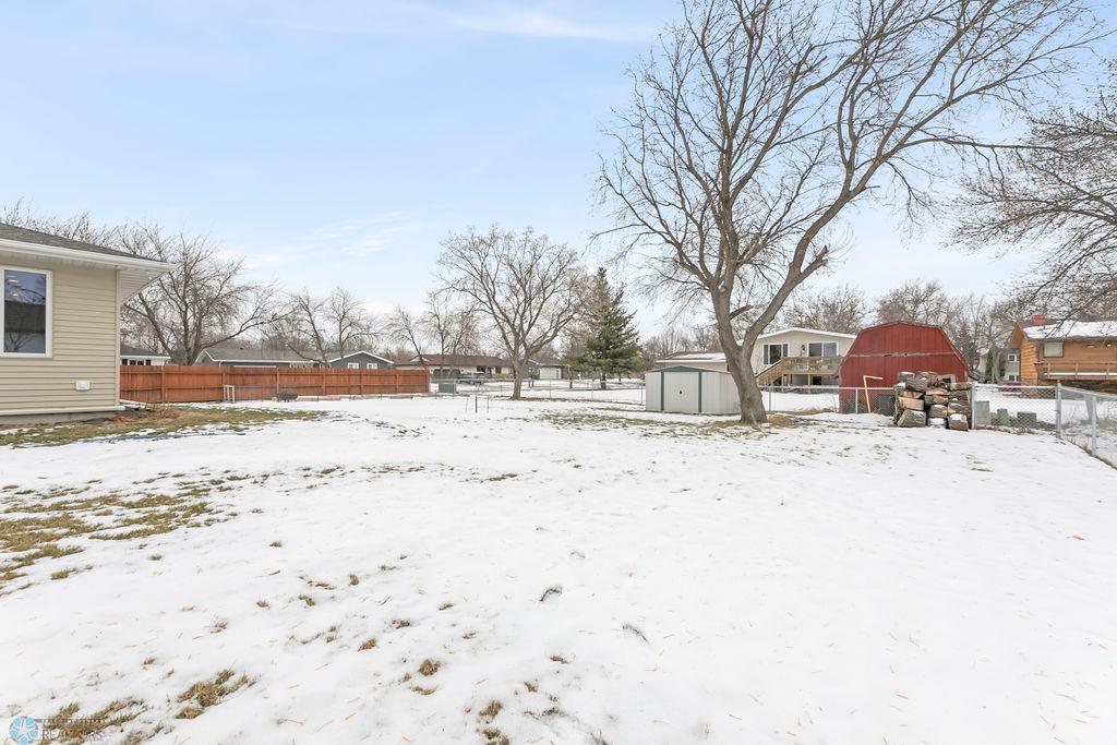 Backyard. Large space. Fully fenced. Garden & shed.