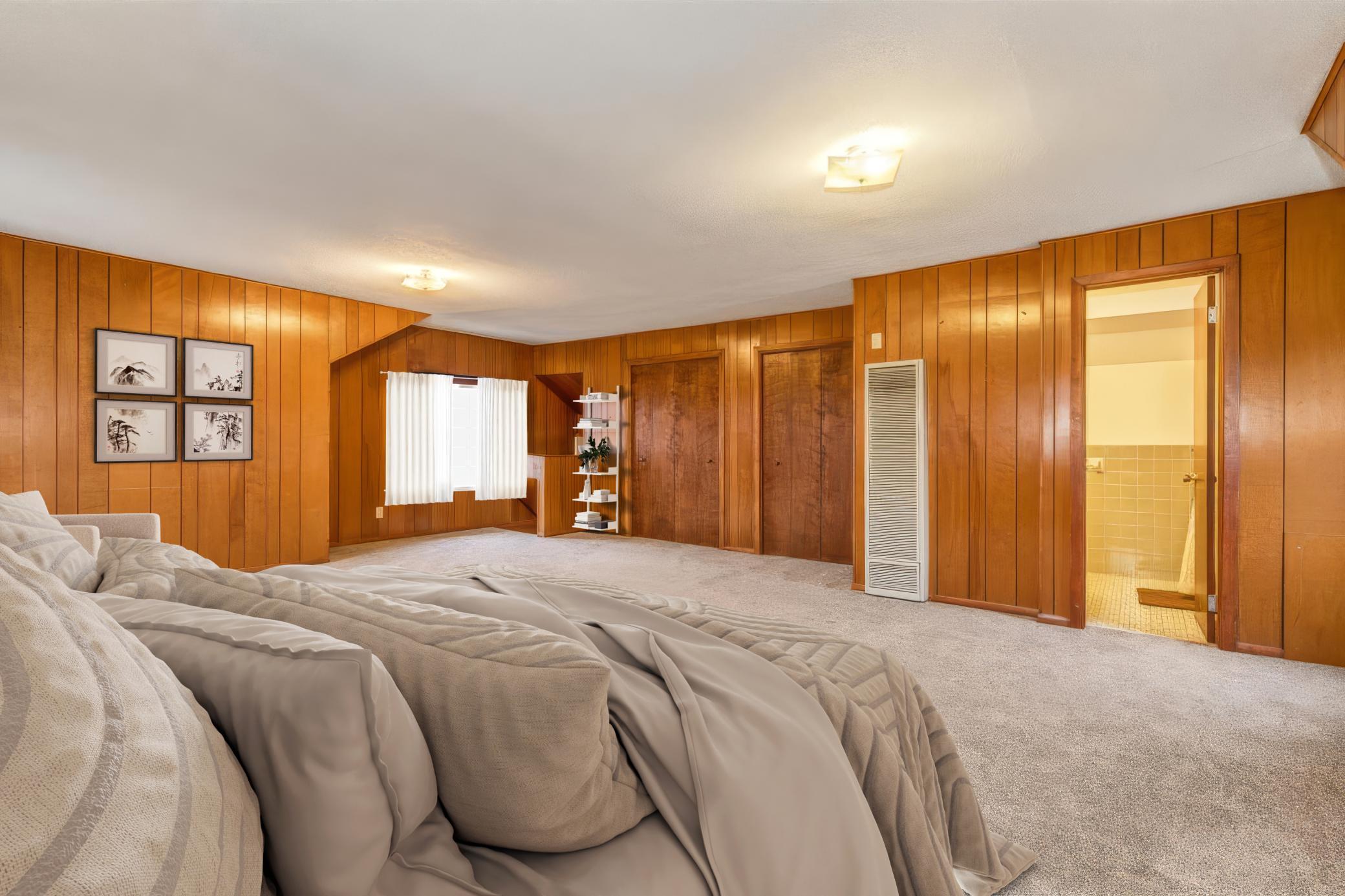 Primary Bedroom Upper Level - Photo is Virtually Staged