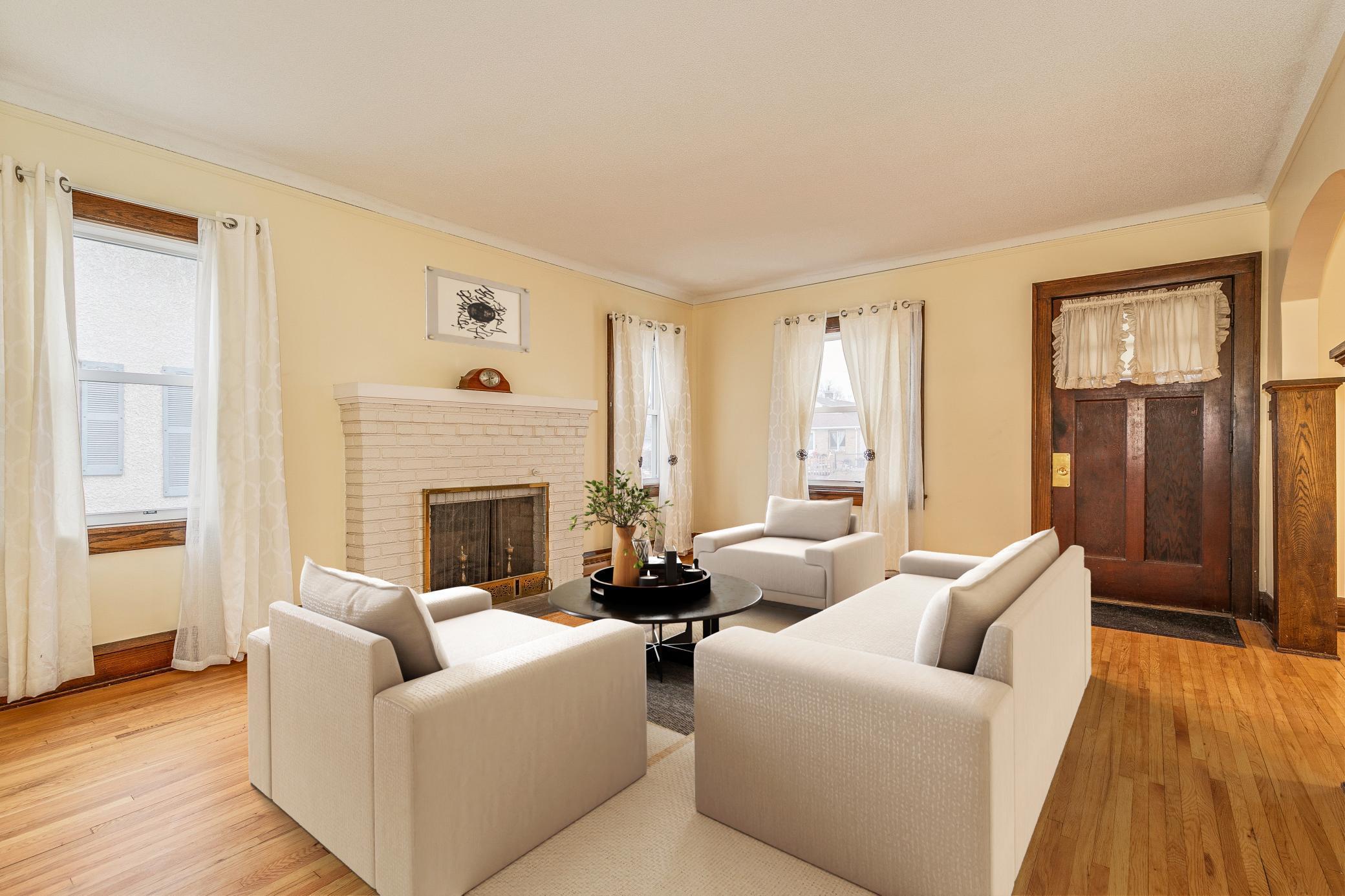 Main Floor Living Room - Photo is Virtually Staged