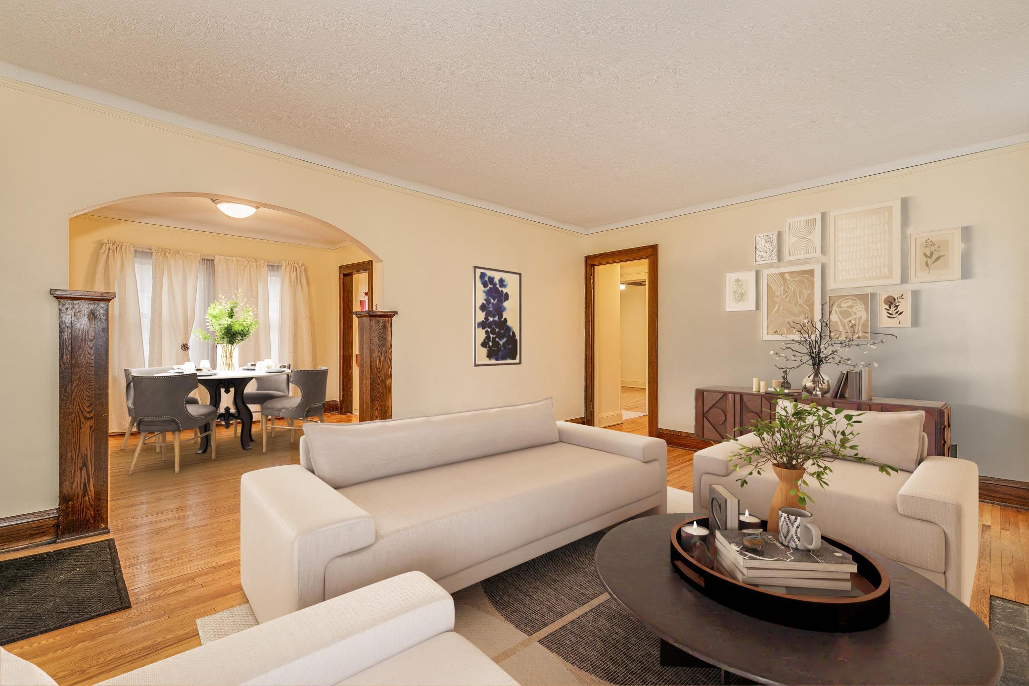 Main Floor Living Room - Photo is Virtually Staged