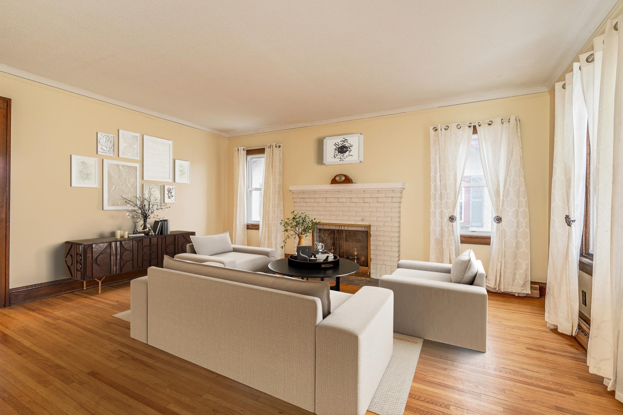 Main Floor Living Room - Photo is Virtually Staged