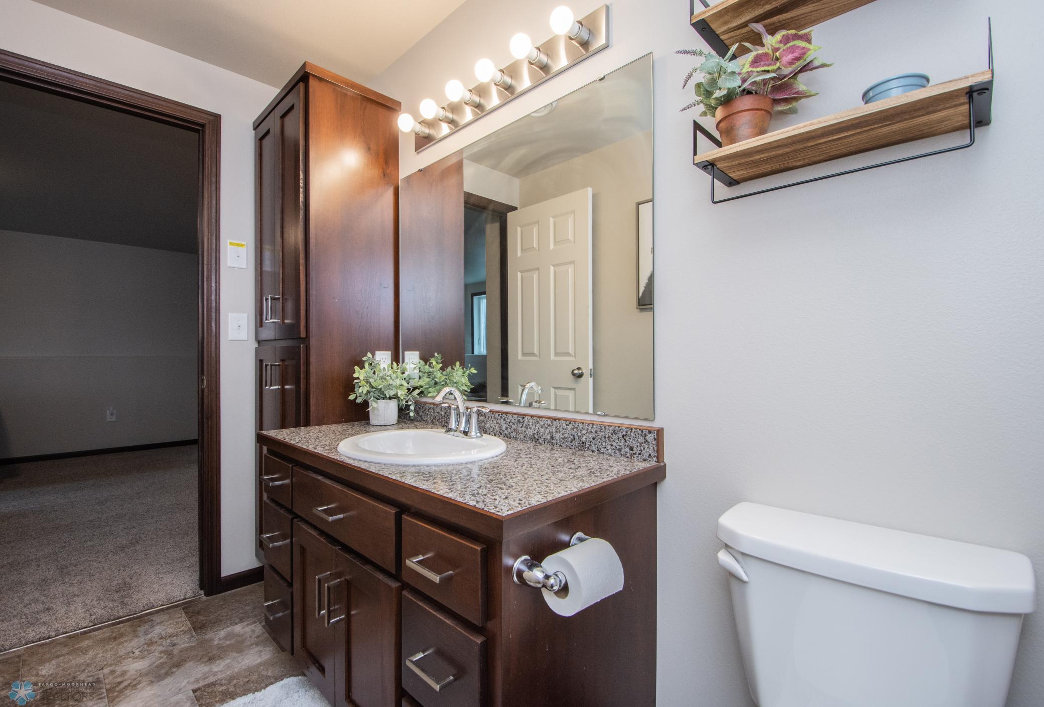3rd 3/4-bath & storage