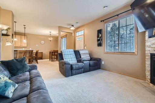 Living Room Flows Easily To The Informal Dining Area!