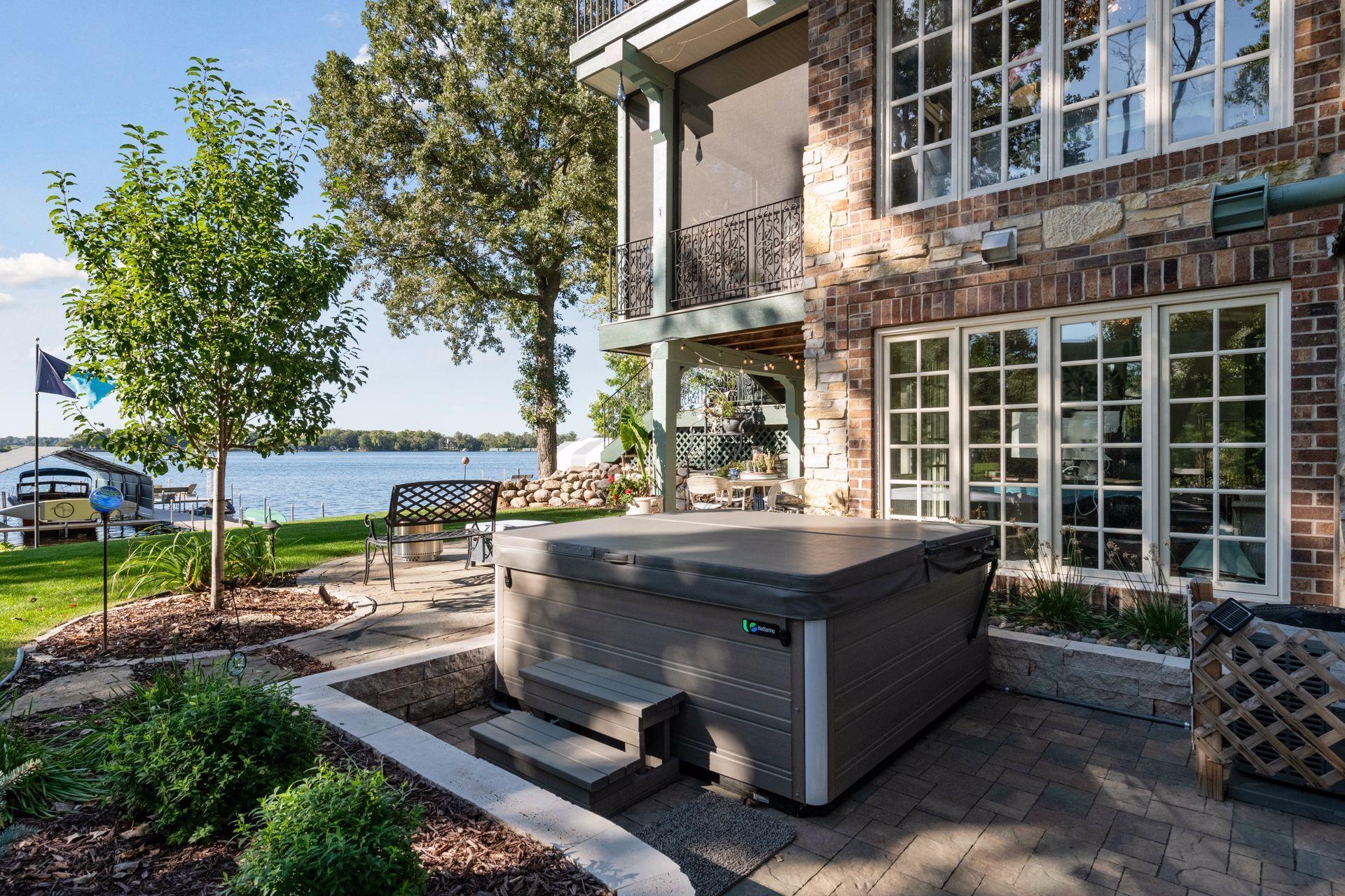 Patio and Hot Tub - off Lower Level Office