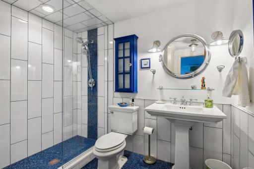 Lower level bath