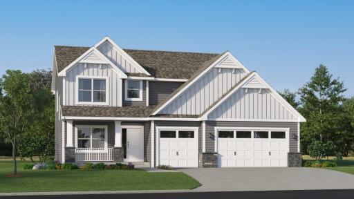 Artist rendering of the home, features will vary.