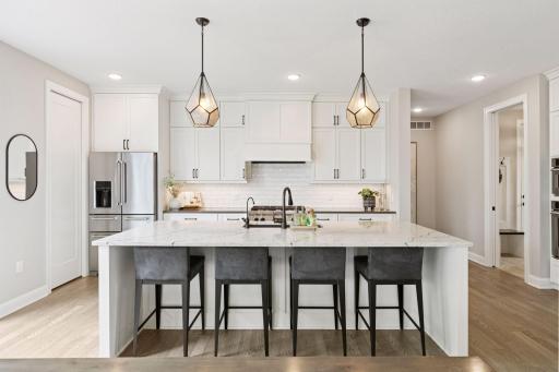 Generous sized center island for your cooking desires