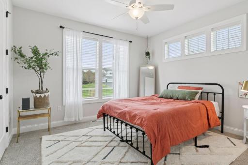 Additional bedroom on the main floor, could double as an office space