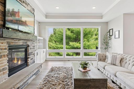 An abundance of natural lighting throughout