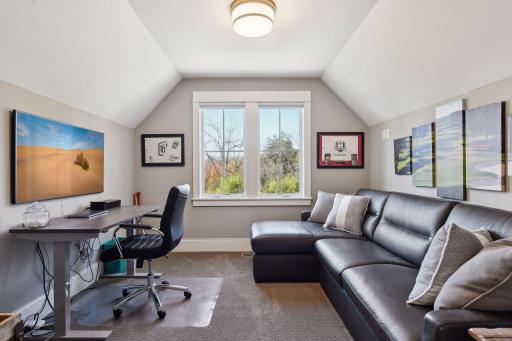Versatile office space that can easily be transformed into an additional bedroom.