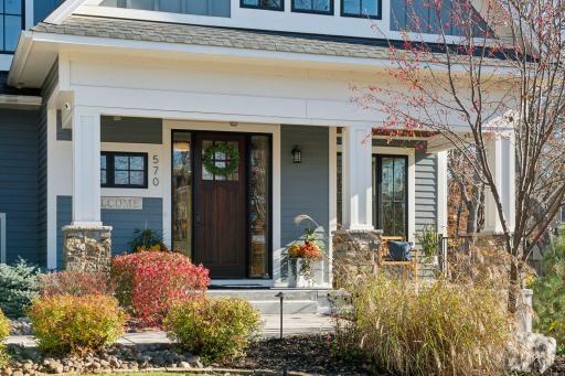 Lovely front porch and charming curb appeal.
