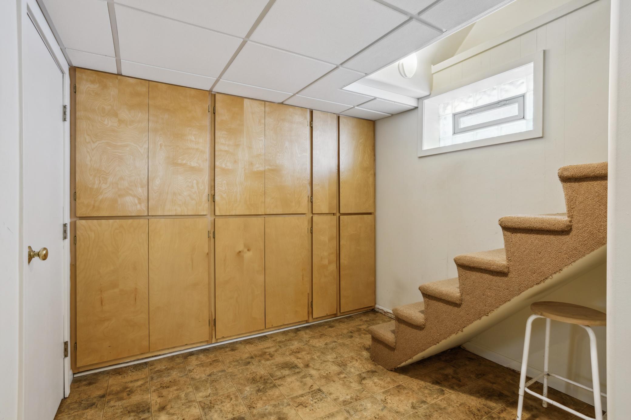 Lower level cabinets