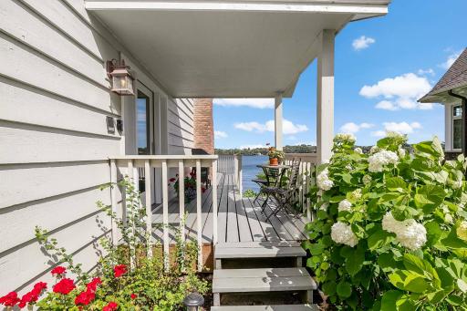 Gorgeous views of Lower Prior Lake as you approach front entry.