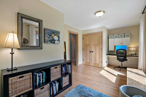 Main level entry from garage into this flex room/office area of home.