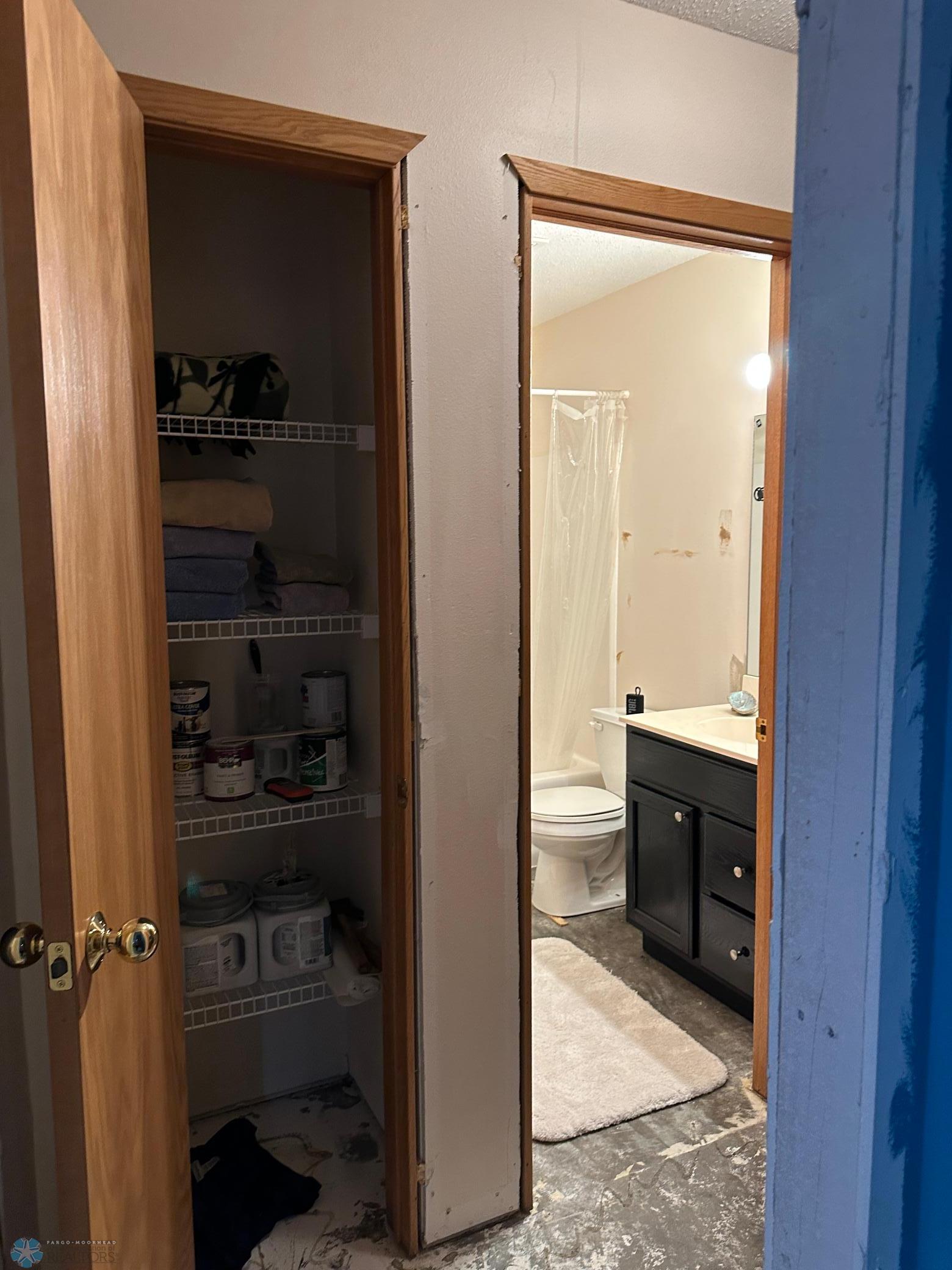 Basement Linen Closet