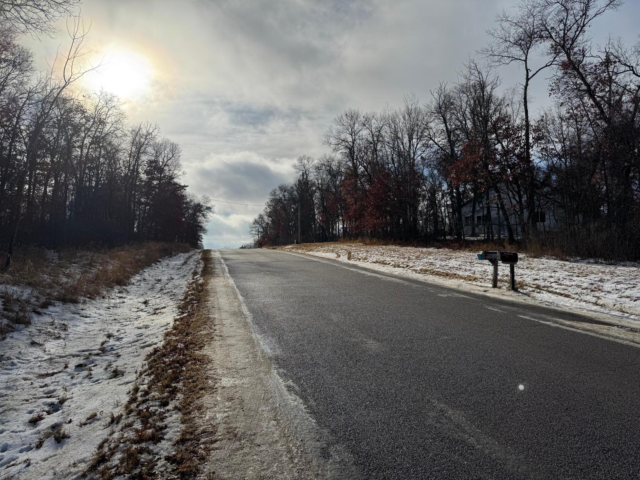 Looking down the road in the other direction.