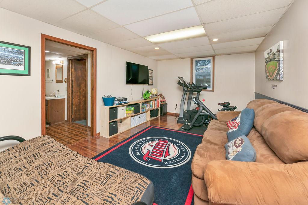 Family Room with egress window