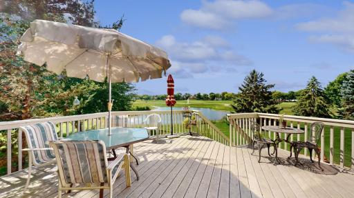 Enjoy your morning coffee or your evening meal on your beautiful Trex deck.