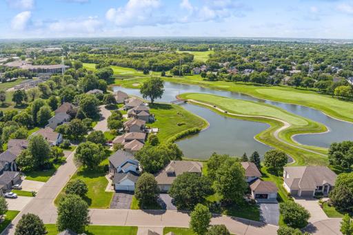 Home is on the golf course, but the pond keeps the balls out of your yard.
