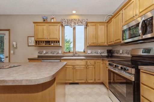 You will be amazed by the amount of counter space and cupboard space.