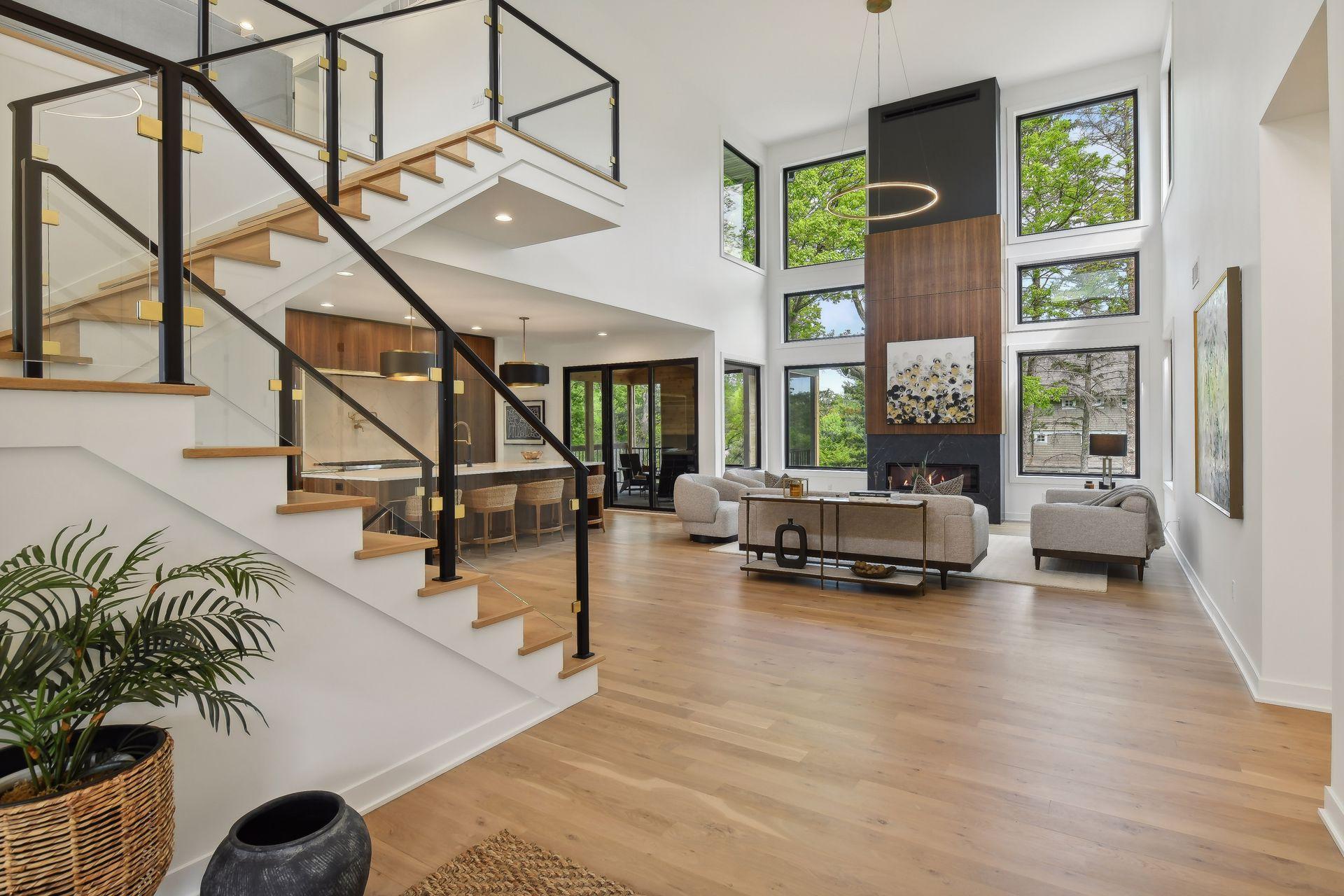 The natural light is fabulous and the open floor plan is stunnng bathing you in natural light and overlooking private views.