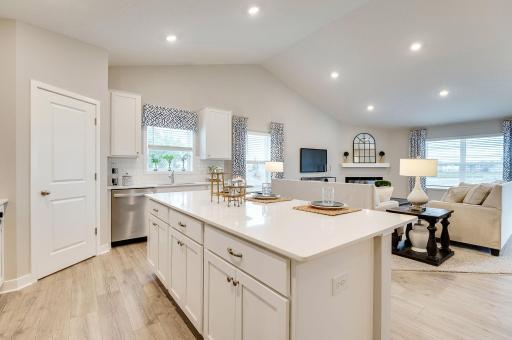 Welcome home to D.R. Horton's meron II. This spacious open concept invites you home to a vaulted main level, 5 bedrooms, and a completed lower-level rec-room, bedroom, and bathroom! *Photo of model home. Selections shown may vary.