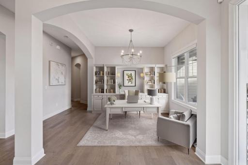Property has been virtually staged as an office.