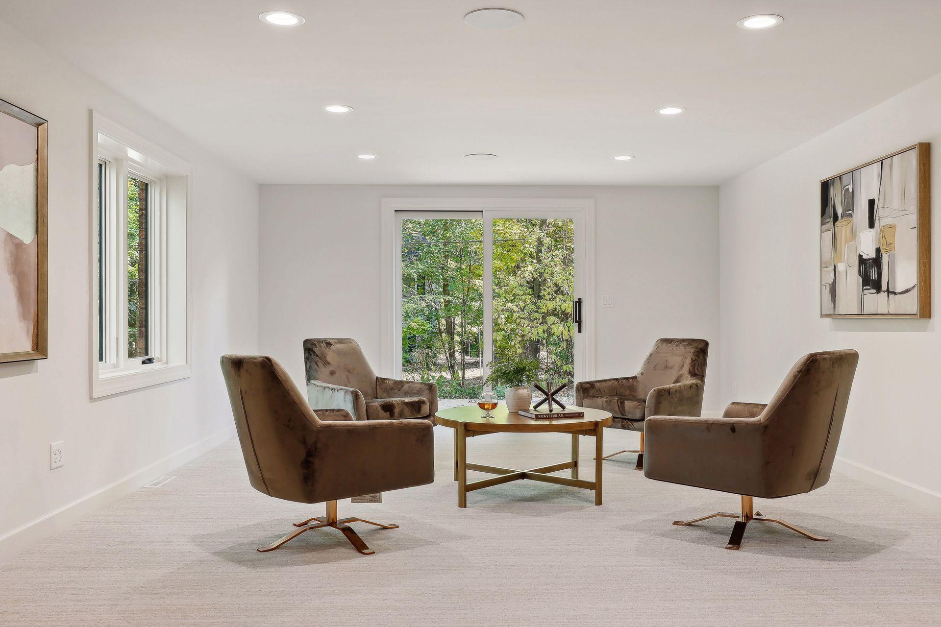 Enjoy seamless indoor-outdoor living with this lower level walkout that opens to a beautifully lush backyard. Perfect for entertaining or enjoying nature, this space offers a tranquil retreat just steps from your home.