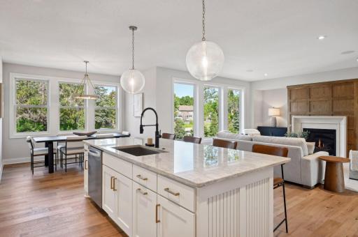 Alt Gourmet Kitchen View to Dinette and Great Room