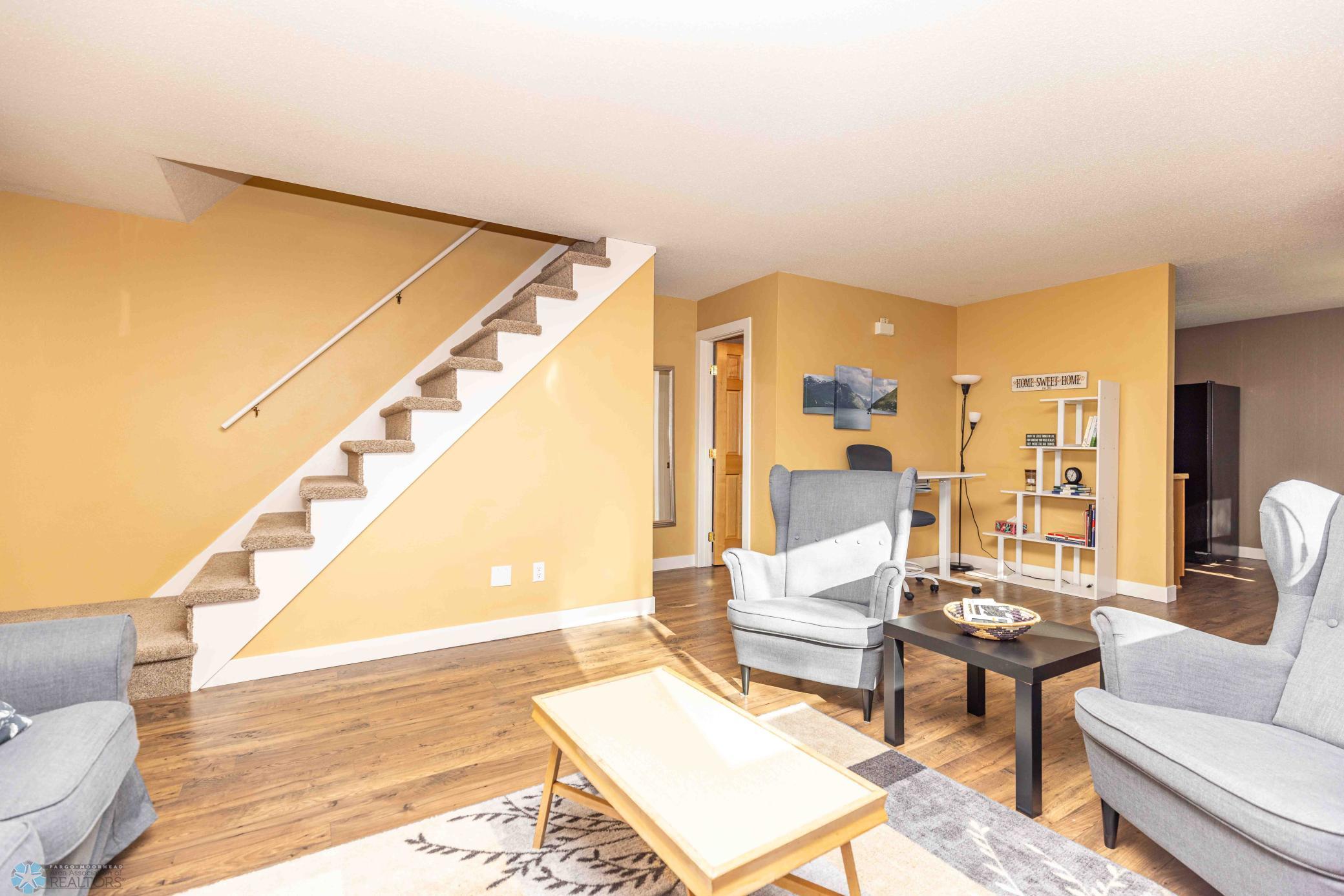 Living room & half bath
