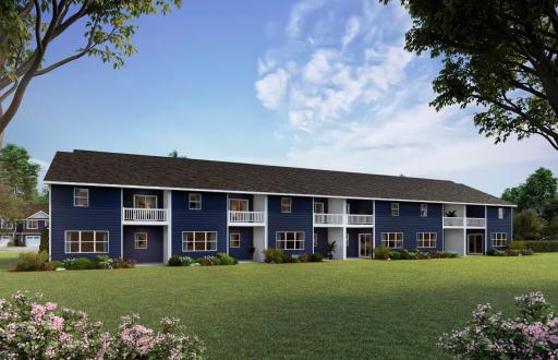 Rendering is an example of the 2 story townhomes now available in Dayton!
