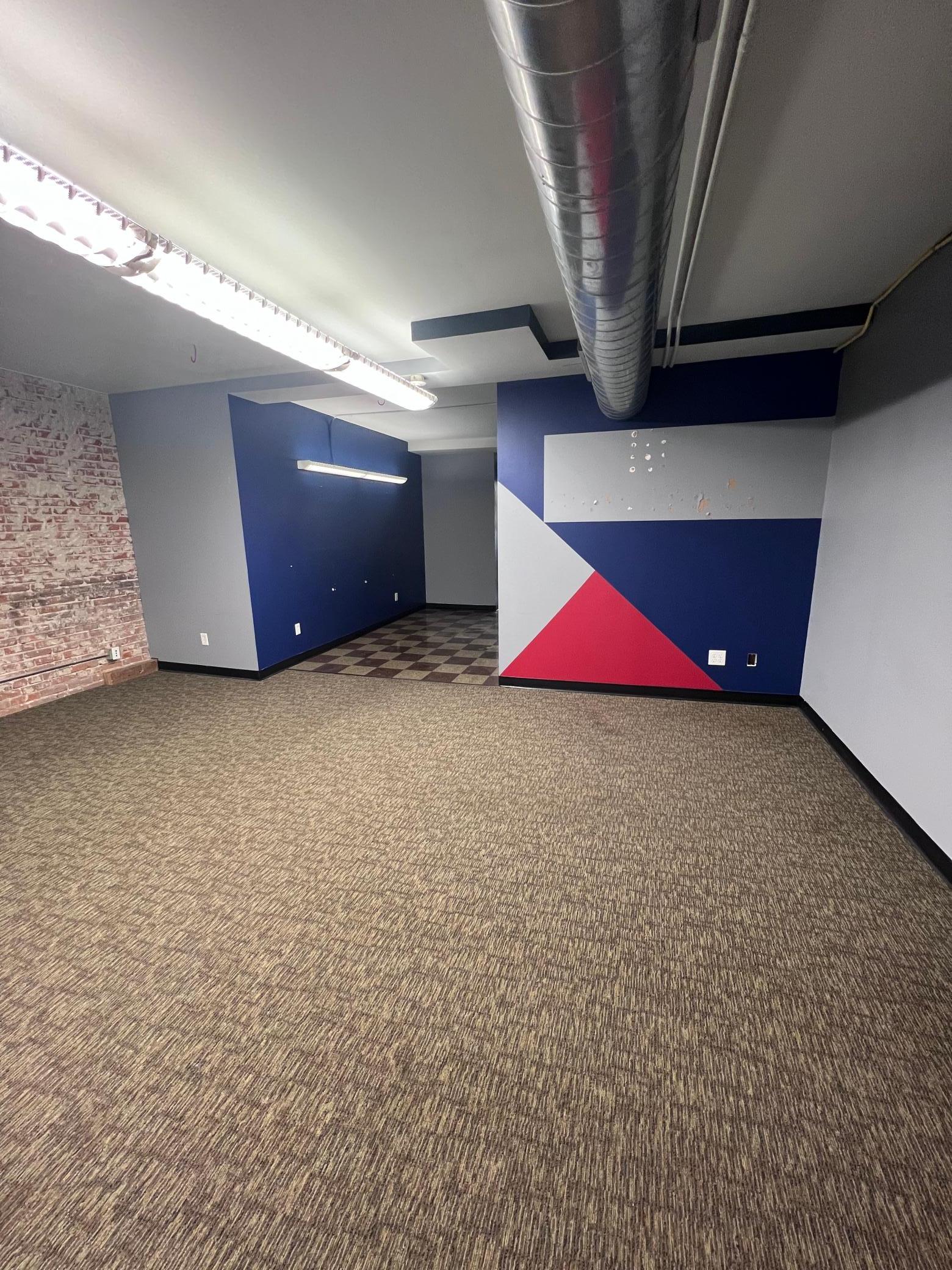 Large open space welcomes you as you climb up the stairs.