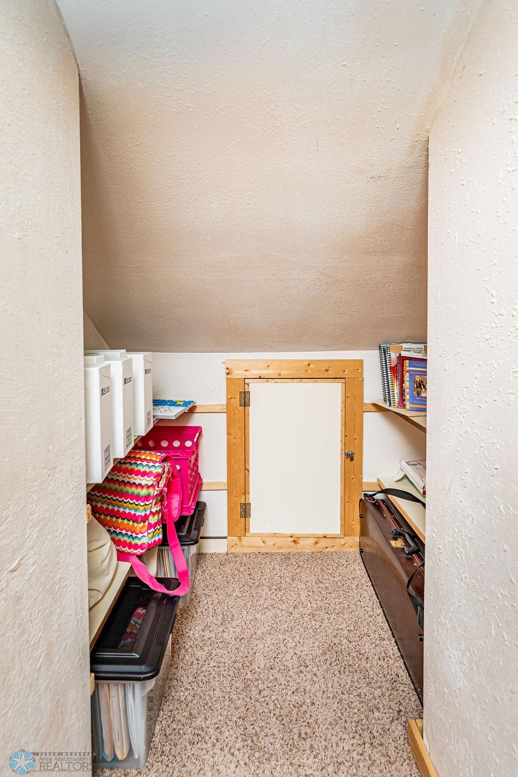 Upstairs storage closet
